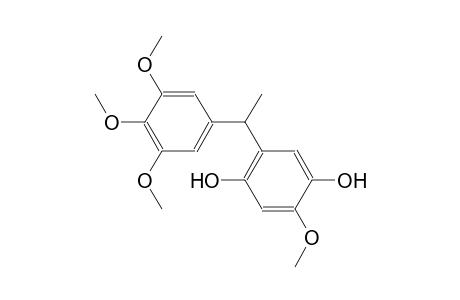 2-Methoxy-5-[1-(3,4,5-trimethoxyphenyl)ethyl]benzene-1,4-diol