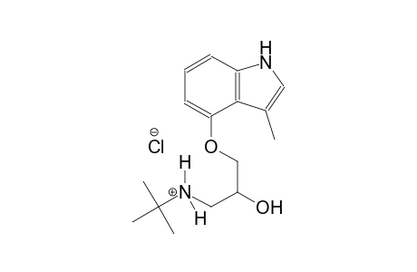 N-(tert-butyl)-2-hydroxy-3-[(3-methyl-1H-indol-4-yl)oxy]-1-propanaminium chloride