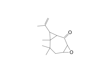 4-Oxatricyclo[6.1.0.0(3,5)]nonan-2-one, 7,7,8-trimethyl-9-(1-methylethenyl)-