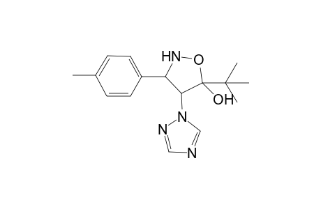 5-Tert-butyl-3-p-tolyl-4-(1H-1,2,4-triazol-1-yl)isoxazolidin-5-ol