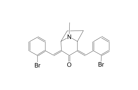 8-azabicyclo[3.2.1]octan-3-one, 2,4-bis[(2-bromophenyl)methylene]-8-methyl-, (2E,4E)-