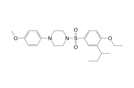 Piperazine, 1-[[4-ethoxy-3-(1-methylpropyl)phenyl]sulfonyl]-4-(4-methoxyphenyl)-