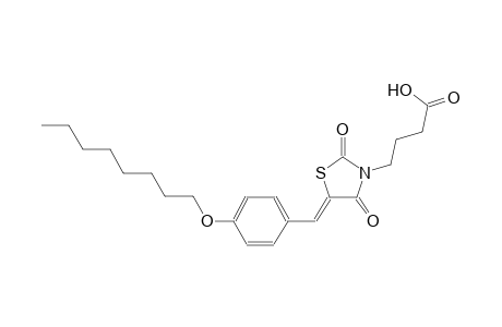 4-{(5Z)-5-[4-(octyloxy)benzylidene]-2,4-dioxo-1,3-thiazolidin-3-yl}butanoic acid