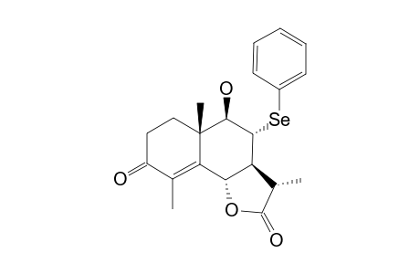 8.alpha.-(Phenylseleno)-9.beta.-hydroxy-3-oxo-(7.alpha.H,6,11.beta.H)-eudesm-4-en-6,12-olide