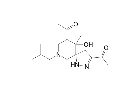 3,9-Diacetyl-10-hydroxy-10-methyl-7-(2-methyl-2-propenyl)-1,2,7-triazaspiro[4.5]dec-2-ene