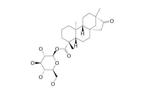 13-METHYL-16-OXO-17-NOR-ENT-KAURAN-19-OIC-ACID-BETA-D-GLUCOPYRANOSYLESTER