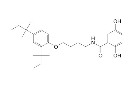 Benzamide, N-[4-[2,4-bis(1,1-dimethylpropyl)phenoxy]butyl]-2,5-dihydroxy-
