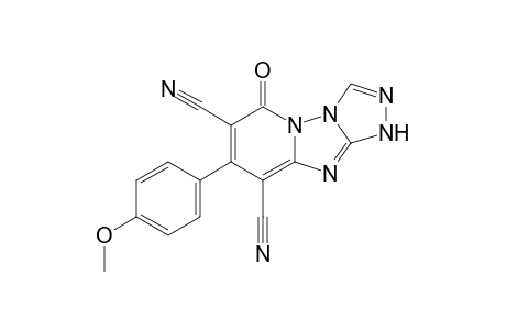 8-(4-Methoxyphenyl)-6-oxo-1,6-dihydro[1,2,4]triazolo[4',3':2,3][1,2,4]triazolo[1,5-a]pyridine-7,9-dicarbonitrile
