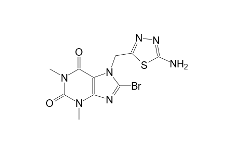 7-[(5-amino-1,3,4-thiadiazol-2-yl)methyl]-8-bromo-1,3-dimethyl-3,7-dihydro-1H-purine-2,6-dione