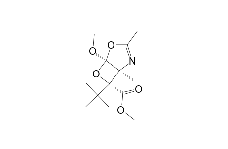 7-TERT.-BUTYL-5-METHOXY-1,3-DIMETHYL-4,6-DIOXA-2-AZABICYCLO-[3.2.0]-HEPT-2-ENE-7-CARBOXYLIC-ACID-METHYLESTER
