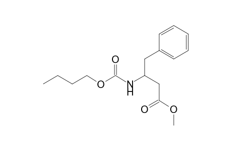 Methyl 3-[(butoxycarbonyl)amino]-4-phenylbutanoate
