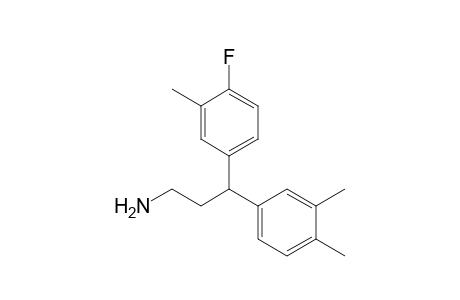3-(3,4-dimethylphenyl)-3-(4-fluoranyl-3-methyl-phenyl)propan-1-amine