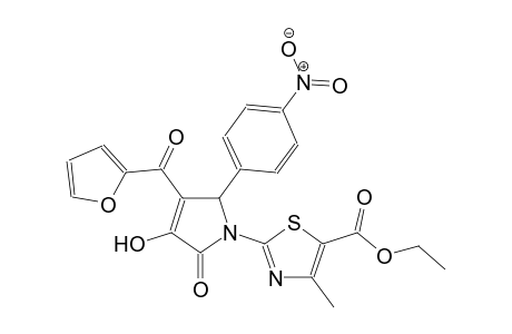 ethyl 2-[3-(2-furoyl)-4-hydroxy-2-(4-nitrophenyl)-5-oxo-2,5-dihydro-1H-pyrrol-1-yl]-4-methyl-1,3-thiazole-5-carboxylate