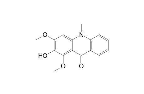 1,3-Dimethoxy-10-methyl-2-oxidanyl-acridin-9-one