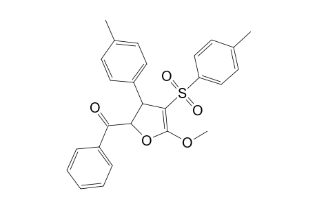 2-Benzoyl-3-(p-methylphenyl)-4-[(p-tolyl)sulfonyl]-5-(methoxy)-2,3-dihydrofuran