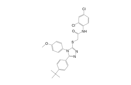 2-{[5-(4-tert-butylphenyl)-4-(4-methoxyphenyl)-4H-1,2,4-triazol-3-yl]sulfanyl}-N-(2,4-dichlorophenyl)acetamide