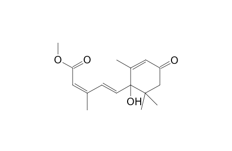 (2Z,4E)-5-(1-hydroxy-2,6,6-trimethyl-4-oxo-1-cyclohex-2-enyl)-3-methylpenta-2,4-dienoic acid methyl ester