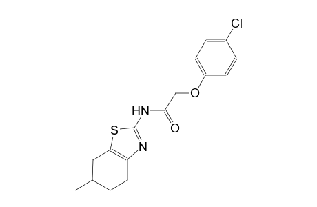 2-(4-chlorophenoxy)-N-(6-methyl-4,5,6,7-tetrahydro-1,3-benzothiazol-2-yl)acetamide