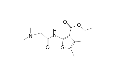 3-Thiophenecarboxylic acid, 2-[[2-(dimethylamino)acetyl]amino]-4,5-dimethyl-, ethyl ester