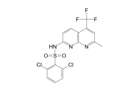 Benzenesulfonamide, 2,6-dichloro-N-[7-methyl-5-(trifluoromethyl)-1,8-naphthyridin-2-yl]-