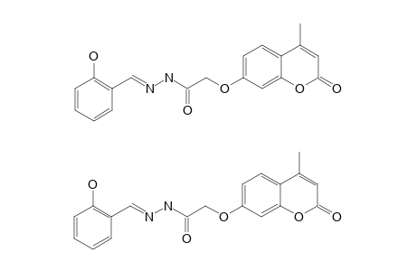 (E)-N'-(2-HYDROXYBENZYLIDENE)-2-(4-METHYL-2-OXO-2H-CHROMEN-7-YLOXY)-ACETOHYDRAZIDE