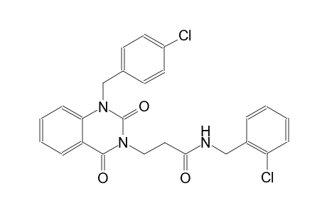 N-(2-chlorobenzyl)-3-(1-(4-chlorobenzyl)-2,4-dioxo-1,4-dihydro-3(2H)-quinazolinyl)propanamide