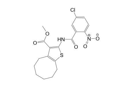 methyl 2-[(5-chloro-2-nitrobenzoyl)amino]-4,5,6,7,8,9-hexahydrocycloocta[b]thiophene-3-carboxylate