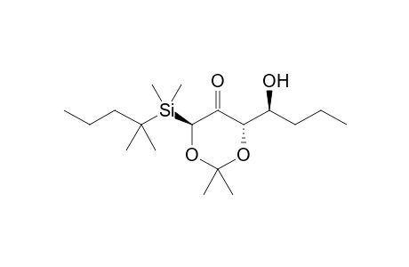 (S,S,S')-4-(Dimethyl-tert-hexylsilyl)-2,2-dimethyl-6-(1-hydroxybutyl)-1.3-dioxan-5-one-