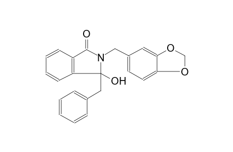 2-Benzo[1,3]dioxol-5-ylmethyl-3-benzyl-3-hydroxy-2,3-dihydroisoindol-1-one