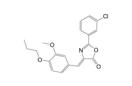 (4Z)-2-(3-chlorophenyl)-4-(3-methoxy-4-propoxybenzylidene)-1,3-oxazol-5(4H)-one