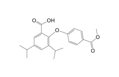 2-(4-carbomethoxyphenoxy)-3,5-diisopropyl-benzoic acid