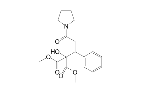 Dimethyl 2-Hydroxy-2-[3-oxo-1-phenyl-3-(pyrrolidin-1-yl)propyl]propanedioate