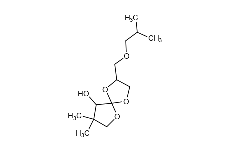 8,8-dimethyl-2-(isobutoxymethyl)-1,4,6-trioxaspiro[4.4]nonan-9-ol