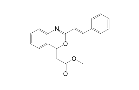 (E,Z)-(2-Styrylbenzo[d][1,3]oxazin-4-ylidene)acetic acid methyl ester