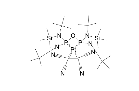 [N,N',N'',N'''-TETRA-TERT.-BUTYL-N,N''-BIS-(TRIMETHYLSILYL)-TETRAMIDODIPHOSPHITE]-(TETRACYANETHYLEN)-PLATIN,ISOMER-#1