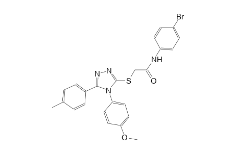 N-(4-bromophenyl)-2-{[4-(4-methoxyphenyl)-5-(4-methylphenyl)-4H-1,2,4-triazol-3-yl]sulfanyl}acetamide