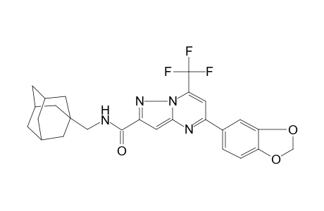 N-(1-adamantylmethyl)-5-(1,3-benzodioxol-5-yl)-7-(trifluoromethyl)-2-pyrazolo[1,5-a]pyrimidinecarboxamide