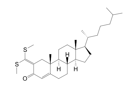 2-Bis(methylthio)methylene-4-cholesten-3-one
