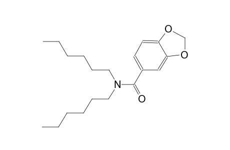 N,N-dihexyl-1,3-benzodioxole-5-carboxamide