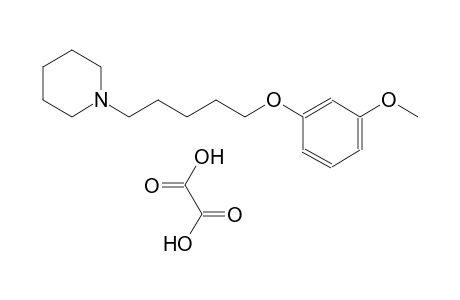 1-[5-(3-methoxyphenoxy)pentyl]piperidine oxalate