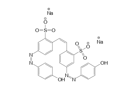 Benzenesulfonic acid, 2,2'-(1,2-ethenediyl)bis[5-[(4-hydroxyphenyl)azo]-, disodium salt