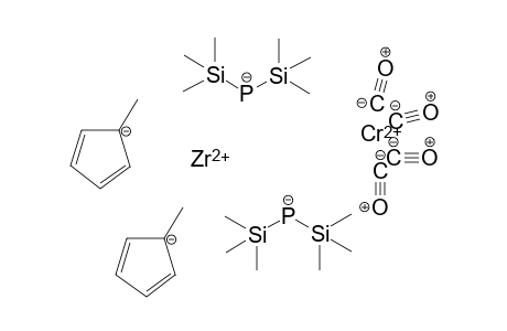 Chromous di(bis(trimethylsilyl)phosphanide) bis(1-methylcyclopenta-2,4-dien-1-ide) zirconium(II) tetracarbonyl