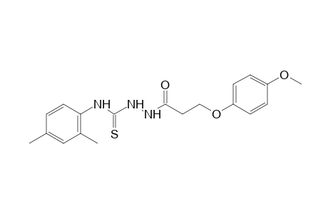 1-[3-(p-methoxyphenoxy)propionyl]-3-thio-4-(2,4-xylyl)semicarbazide