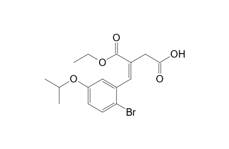 4-(2'-Bromo-5'-isopropoxyphenyl)-3-ethoxycarbonyl-3-butenoic acid
