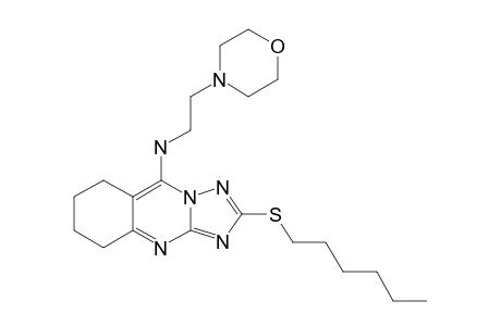2-(N-HEXYLAMINO)-5-[2-(MORPHOLIN-4-YL)-ETHYL]-AMINO-6,7,8,9-TETRAHYDRO-1,2,4-TRIAZOLO-[5,1-B]-QUINAZOLINE