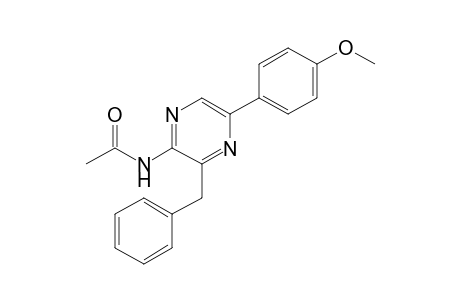 N-[3-benzyl-5-(4-methoxyphenyl)pyrazin-2-yl]acetamide