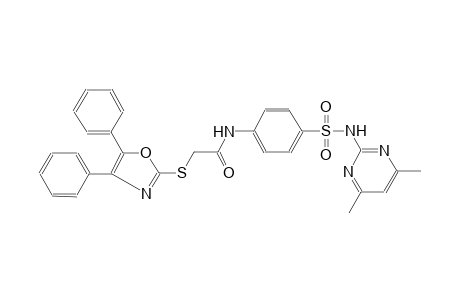 acetamide, N-[4-[[(4,6-dimethyl-2-pyrimidinyl)amino]sulfonyl]phenyl]-2-[(4,5-diphenyl-2-oxazolyl)thio]-
