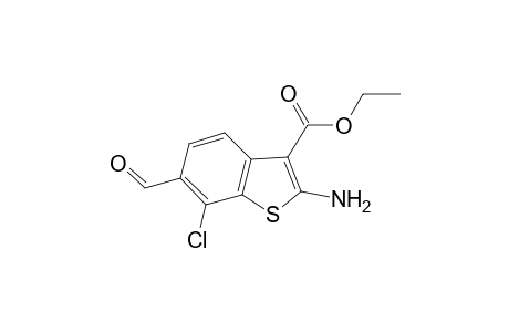 Ethyl 2-amino-7-chloro-6-formyl-1-benzothiophene-3-carboxylate