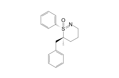 (+)-(1S,6S)-6-Benzyl-6-methyl-1-phenyl-3,4,5,6-tetrahydro[1,2]thiazin-1-oxide