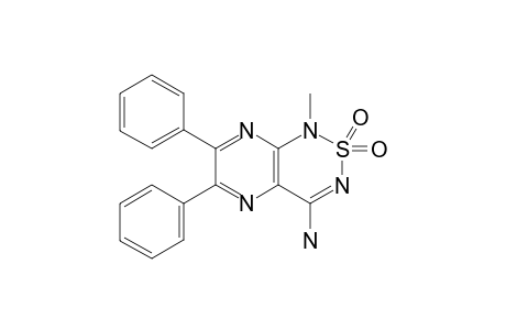 4-AMINO-1-METHYL-6,7-DIPHENYL-8H-PYRAZINO-[2,3-C]-1,2,6-THIADIAZINE-2,2-DIOXIDE